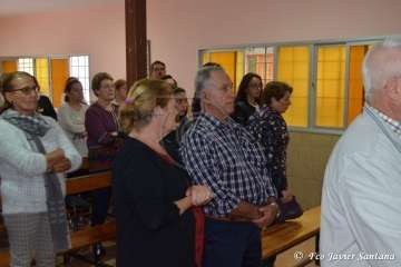  Procesión sin presencia policial en Ojos de Garza (Foto TA)